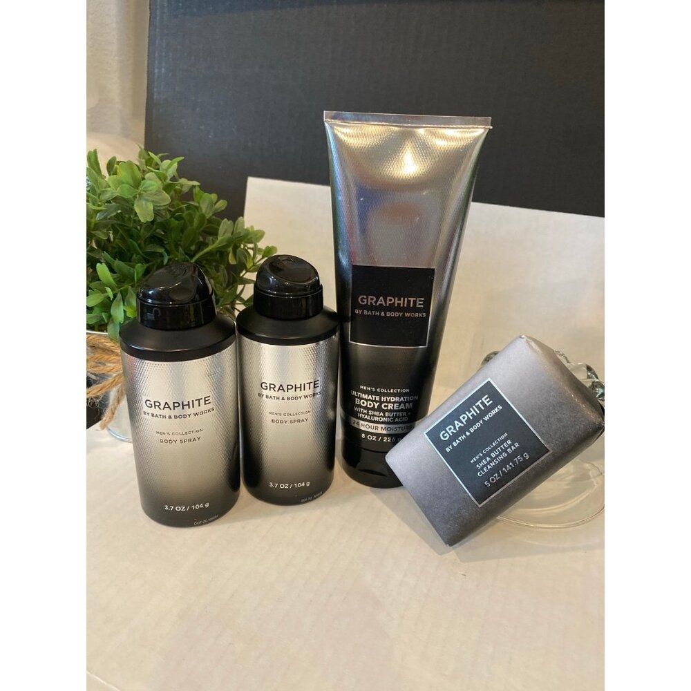 Bath & Body Works “Graphite” Men’s New 4-Pc Set